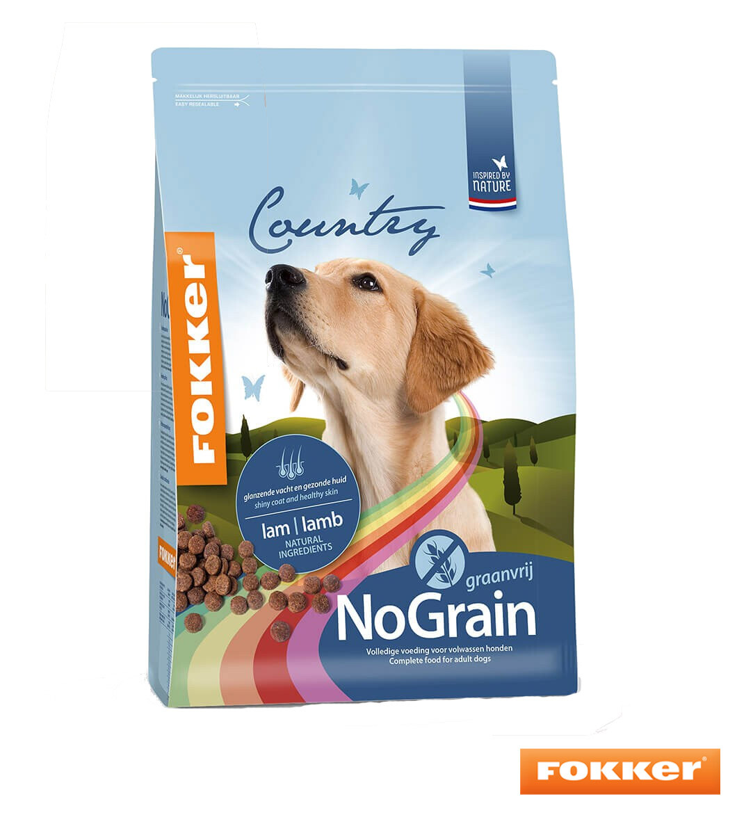 Fokker No grain - Huisdiervoordeelshop, de goedkope dierenwinkel. goedkoop-fokker-nograin-glutenvrij-graanvrij-dog-hondenvoeding