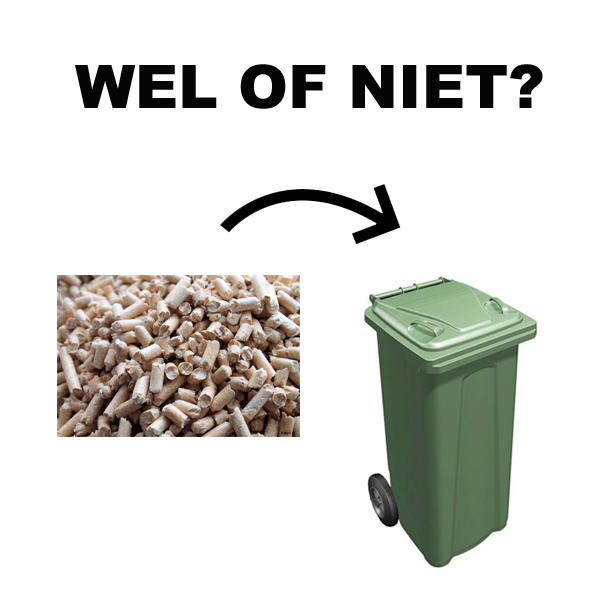 Kattenbakvulling in GFT of niet? Kan kattenbakvulling bij het gft-aval of niet?