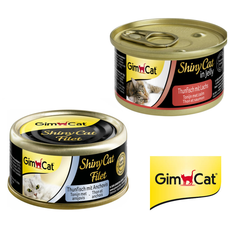 Huisdiervoordeelshop_Gimcat_ShinyCat_70g - Huisdiervoordeelshop, de goedkope dierenwinkel. goedkope-aanbieding-shinycat