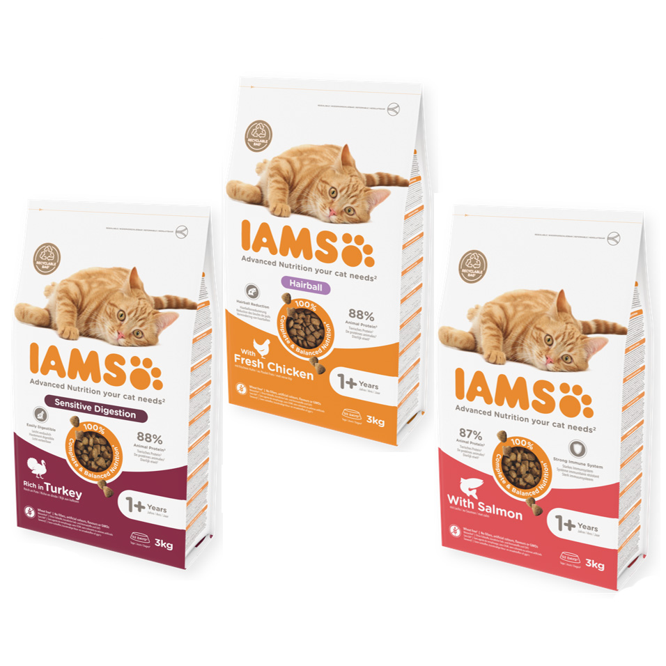 Huisdiervoordeelshop_Kattenvoeding_Iams - Huisdiervoordeelshop, de goedkope dierenwinkel. iams-cat-3kg-aanbieding-premium-kattenvoeding-kattenbrokjes-actie-goedkope
