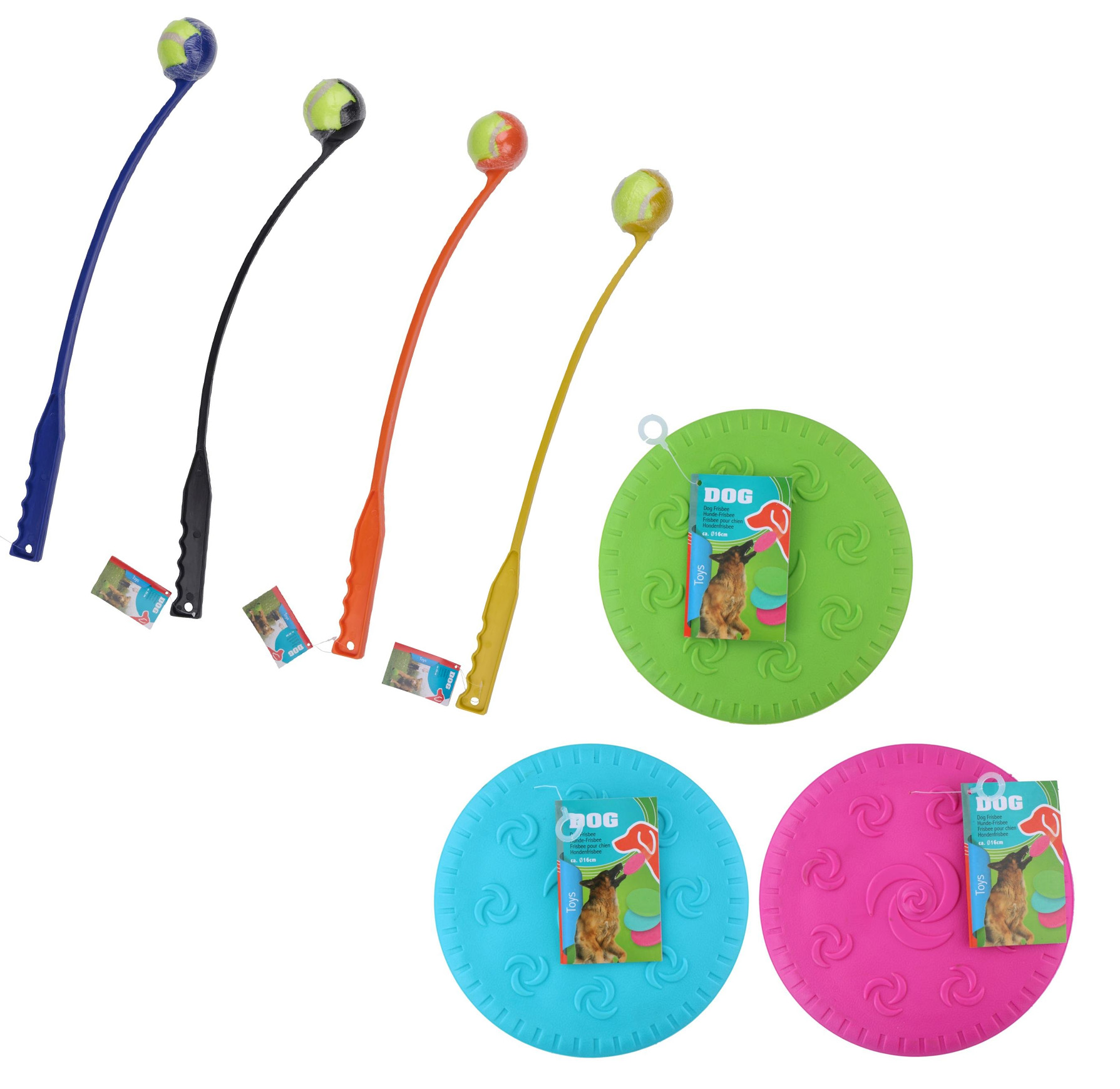 Huisdiervoordeelshop_hondenspeelgoed_Edco_tennisbalwerper_hondenfrisbee - Huisdiervoordeelshop, de goedkope dierenwinkel. goedkope -aanbieding-actie-hondenspeelgoed-hondenfrisbee-frisbee-tennisbalwerper