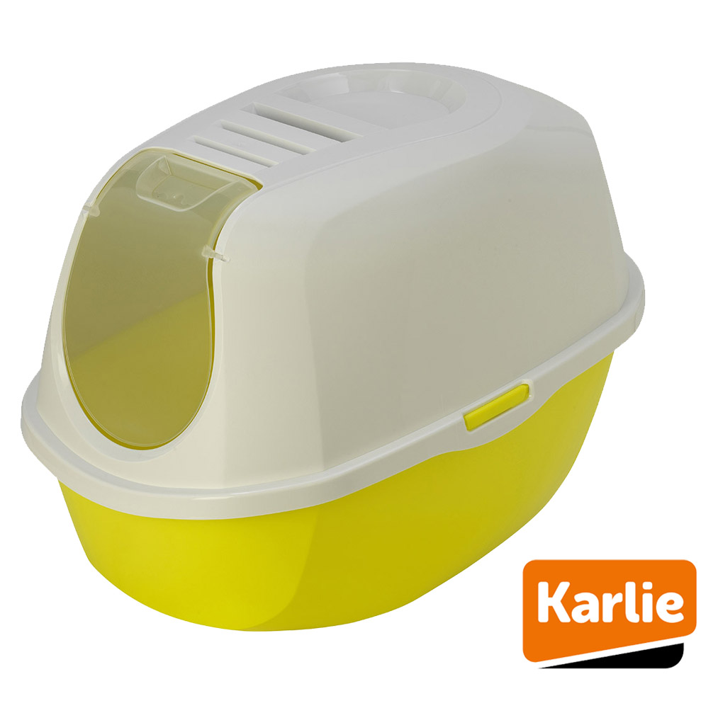 Huisdiervoordeelshop_kattenbak_Smart_Cat-geel - Huisdiervoordeelshop, de goedkope dierenwinkel. goedkope-kattenbak-kattentoilet-geurtjes-plasbak-katten-poezen