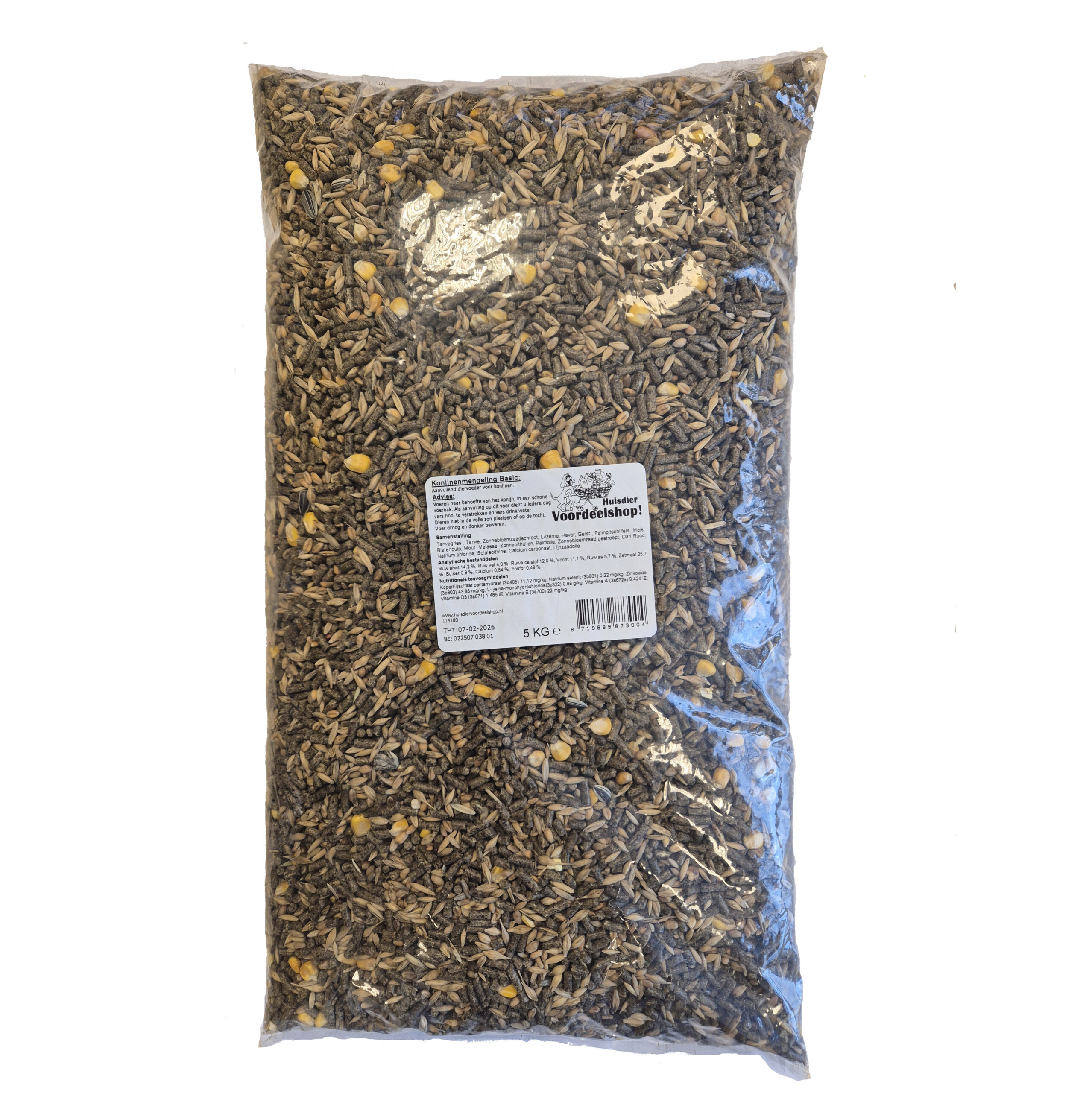 Huisdiervoordeelshop_konijnenvoer_basic_5kg - Huisdiervoordeelshop, de goedkope dierenwinkel. goedkope-aanbieding-actie-konijnenvoer