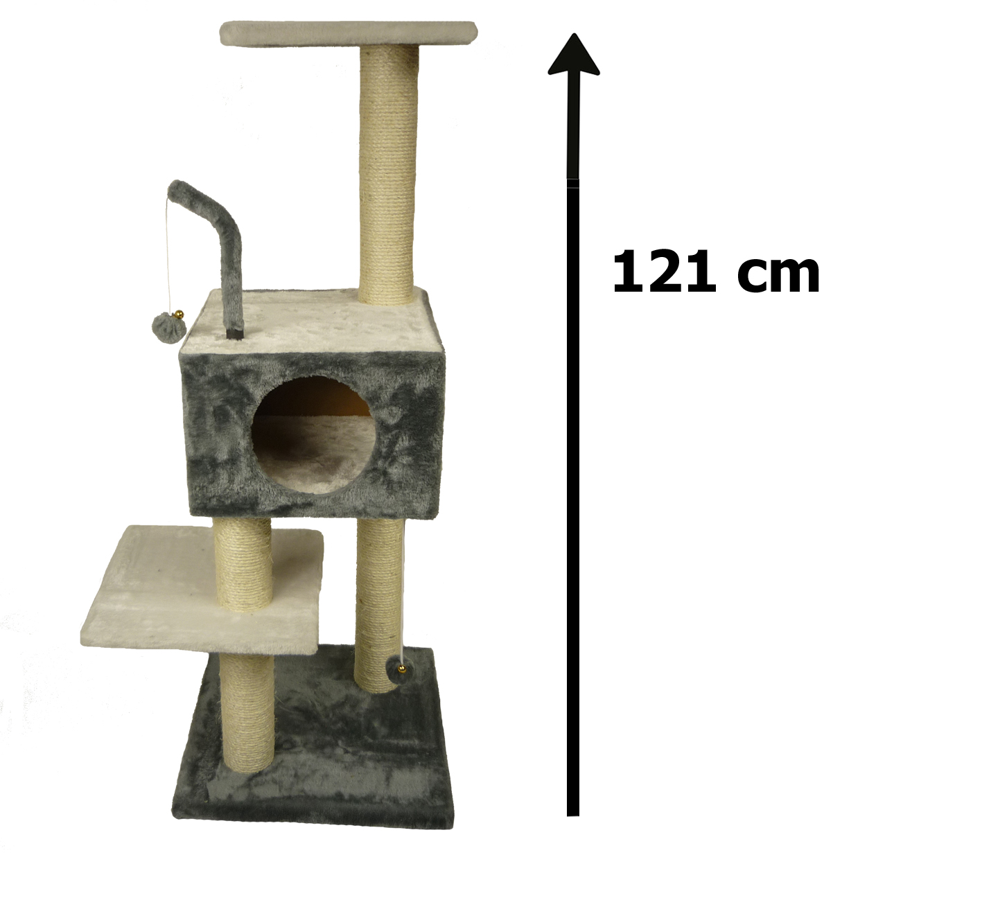Huisdiervoordeelshop_krabpaal_vinci - Huisdiervoordeelshop, de goedkope dierenwinkel. goedkoop-krabpaal-vinci-grijs-