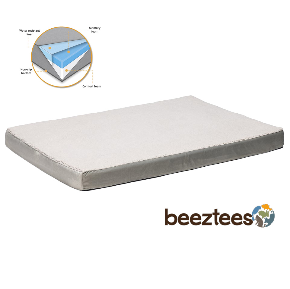 Huisdiervoordeelshop_orthopedisch_hondenkussen_memoryfoam_Zira_licht_grijs - Huisdiervoordeelshop, de goedkope dierenwinkel. aanbieding-hondenkussen-actie-orthopedisch_ligbed-hondenligbed-hond