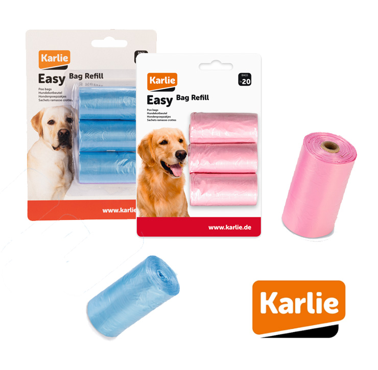 Huisdiervoordeelshop_poepzakjes_karlie_Easy_roze_blauw - Huisdiervoordeelshop, de goedkope dierenwinkel. goedkoop-poepzakjes-hondenpoepzakjes