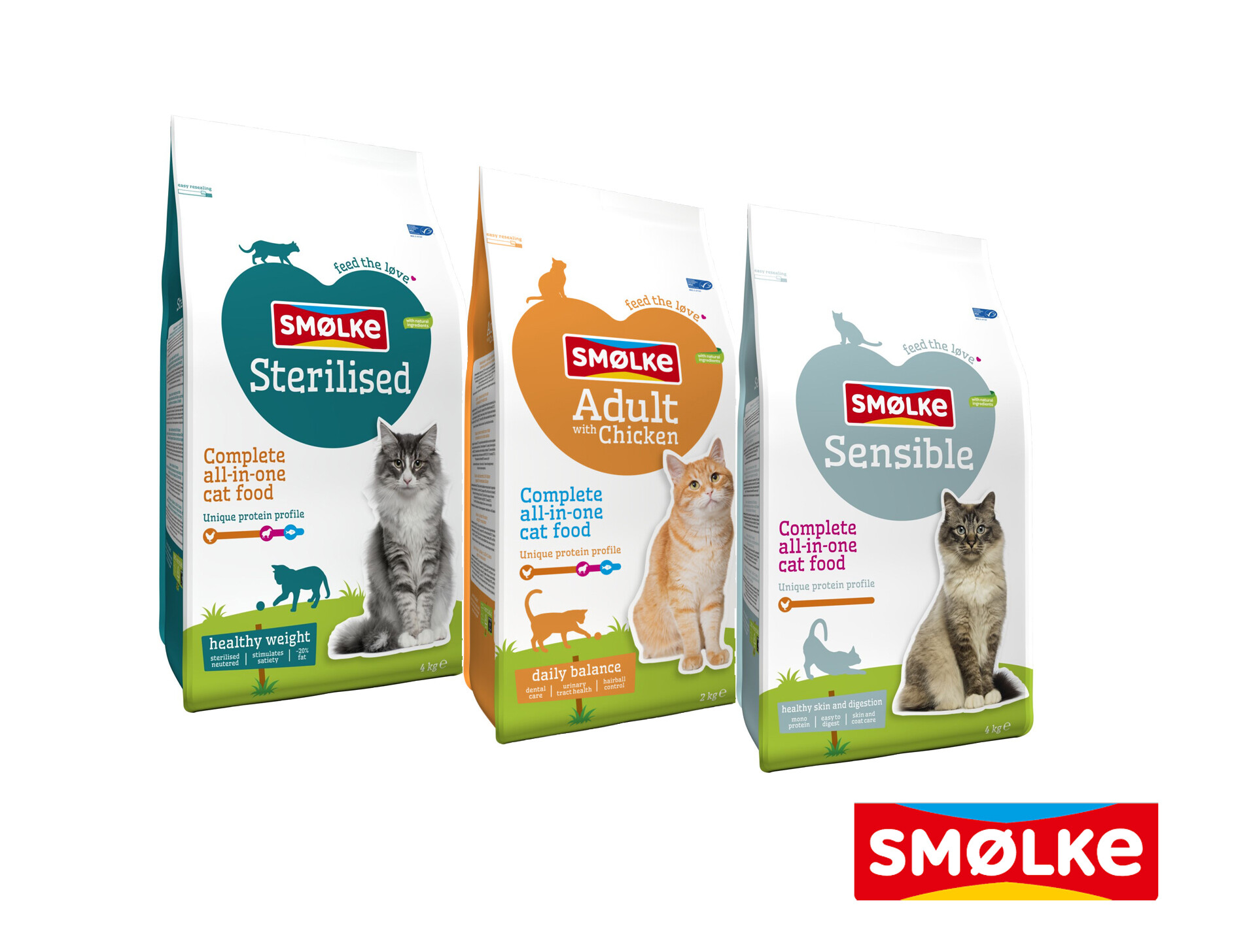 Smolke kattenvoeding 2kg - Huisdiervoordeelshop, de goedkope dierenwinkel. smolke-kattenvoeding-volledige-voeding-topkwaliteit-poezenbrokjes